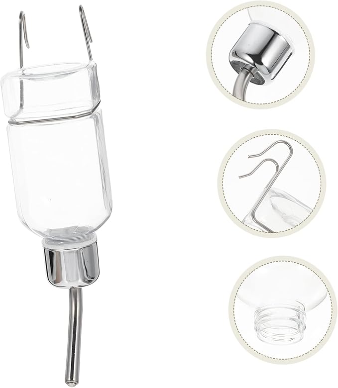 BESPORTBLE 3pcs Automatic Pet Water Dispenser Leak Hanging Dog Water Feeder Bottle for Cats and Pets Easy and Refilling for Cages and Walls