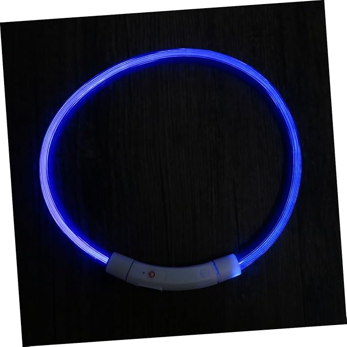 UPKOCH Led Dog Collar USB Rechargeable Glowing Pet for Night Safety Energy-Saving -Friendly Design
