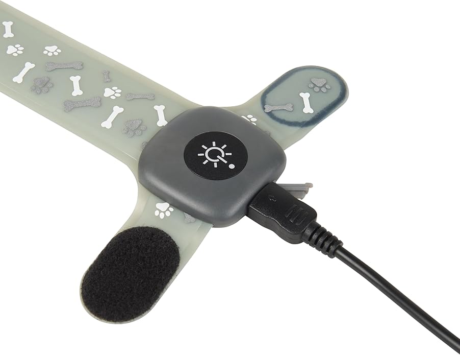 NiteDog Rechargeable LED Collar Cover, Disco, One Size