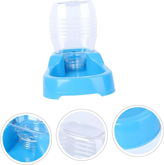 VANZACK Blue Pet Water Feeder Automatic Puppy Drinking Tool Non Tip Design for Home and Pet Shops Material Smooth Surface for Dogs and Cats