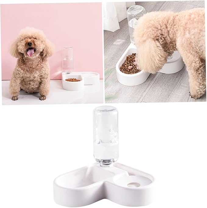 BESPORTBLE Automatic Pet Food and Water Feeder Unique Drinking Bowl for Cats and Dogs Smooth Surface Design Convenient Feeding Tool for Home