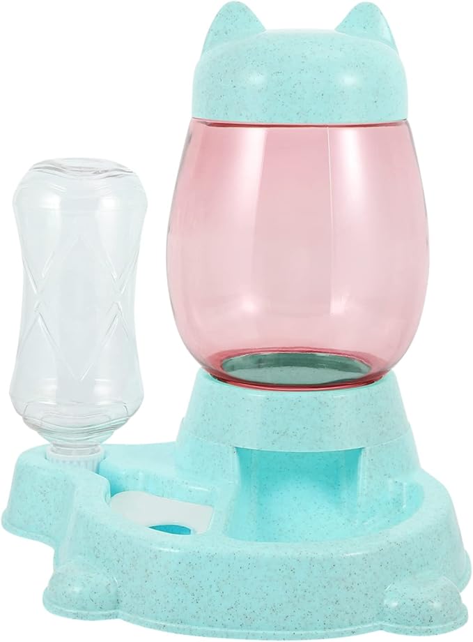 Kisangel Pet Water Dispenser Automatic Drinking Fountain Cat and Dog Bowl Feeder Compact