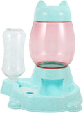 Kisangel Pet Water Dispenser Automatic Drinking Fountain Cat and Dog Bowl Feeder Compact