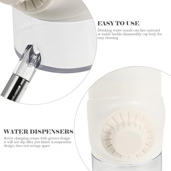 balacoo Dog Water Dispenser Pet Automatic Feeders Easy to Stainless Steel Nozzle