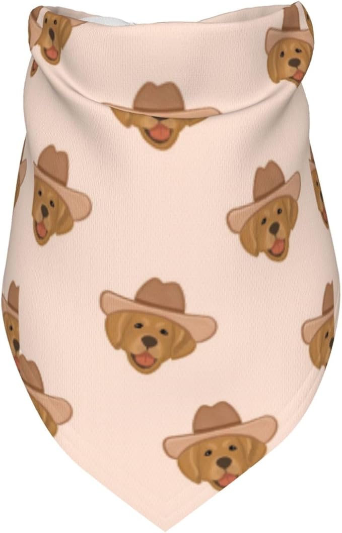 Western Dog Bandanas, Cartoon Cowboy Dog Scarf, Accessories Puppy Kitten Party Festival and Daily Wearing,West Cowboy Accessories Party Cosplay (Puppy)