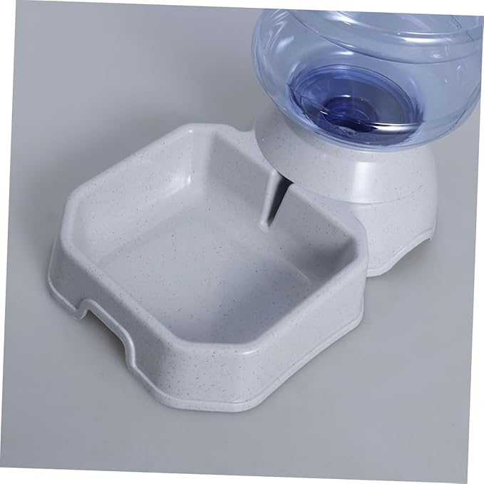 Pet Automatic Water Dispenser Food Feeder Fountain for Cats and Dogs Leak- Gravity Feed System with Easy-Clean Design Square Shape for Busy Pet Parents