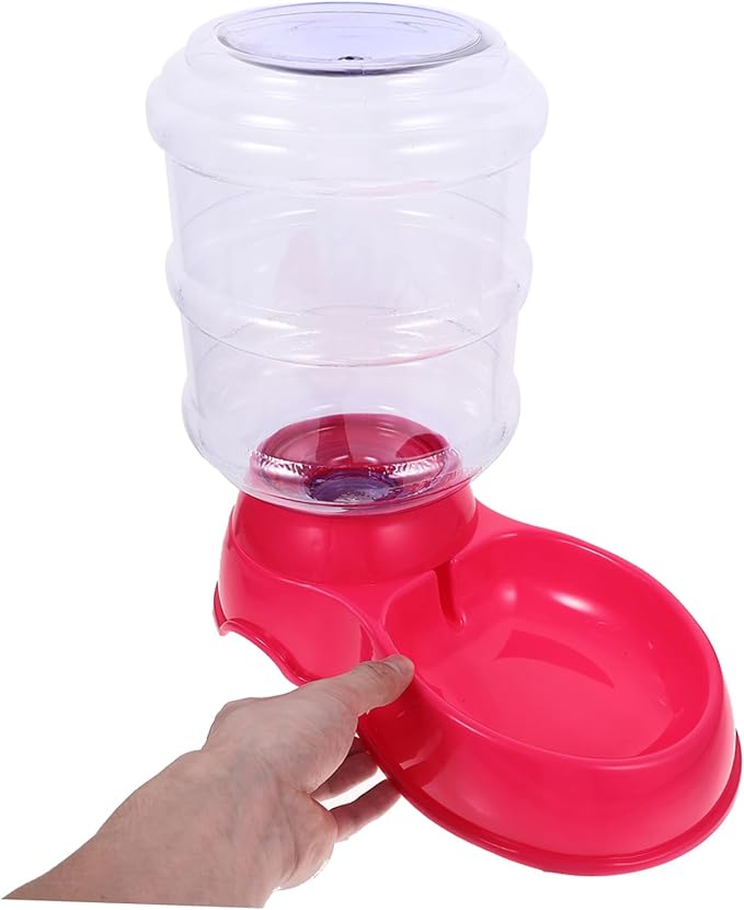 Happyyami Pet Food Bowl Drinking Fountain Feeding Device Drinking Water Basin Water Bowl