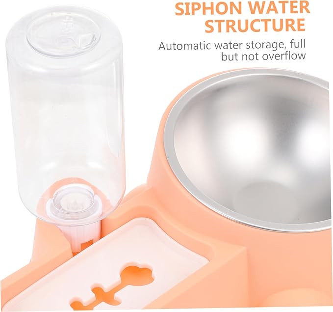 BESPORTBLE Multifunctional Dog Food Dispenser Water Container Automatic Pet Feeder for Home Use Easy to Fill Break Resistant and Cats