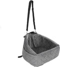 Car Dog Seat for Small Dogs, Extra Stable with Safety Belt, Pet Seat for Back and Front Seat, Gray