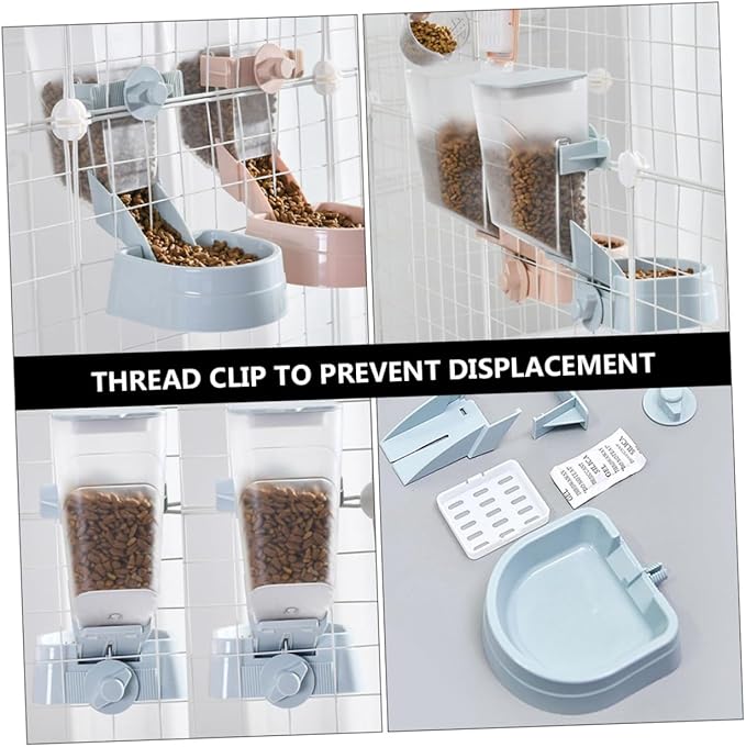 Automatic Pet Feeder with Hanging Design Puppy Food Dispenser for Dogs No Electricity Required Easy to Prevents Spills for Cages Crates