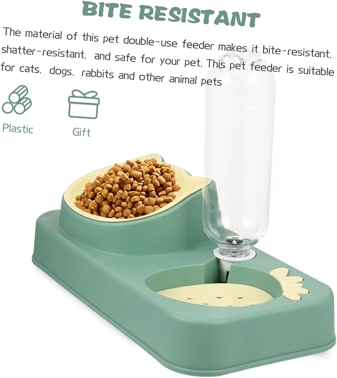 Automatic Water Dispenser Pet Bowl Dual Use Dog Feeder Water Bowl Non Spill Design for Cats Dogs Convenient Daily Use High Grade