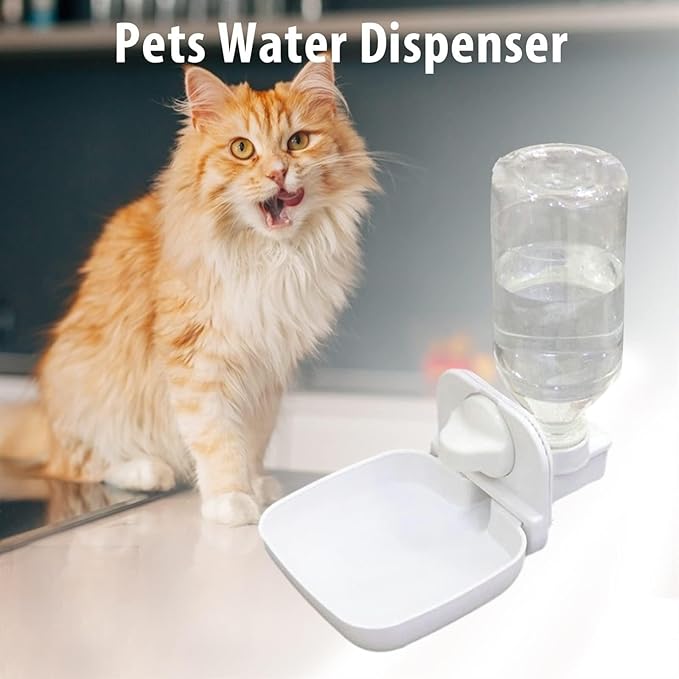 Automatic Pet Water Dispenser Feeder, Spill-Free Water Station for Dogs Cats, 4 Gallon Capacity, Easy Refill Waterer