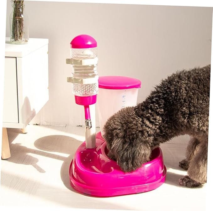 BESTonZON 1Pc Dog Water Dispenser Automatic Food Feeder Capacity Detachable Design for Easy Cleaning Convenient Pet Supplies for Dogs and Puppies