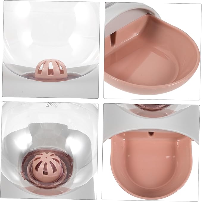 Dog Cat Automatic Waterer Water Fountain Large Storage Abs Acrylic Easy to Clean