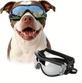 Namsan Dog Goggles Large Breed, UV-Protection Doggie Sunglasses for Medium to Large Dogs, Outdoor Dog Eye Protection, Anti-Fog Anti-Dust Windproof Snowproof, Adjustable Straps, Black