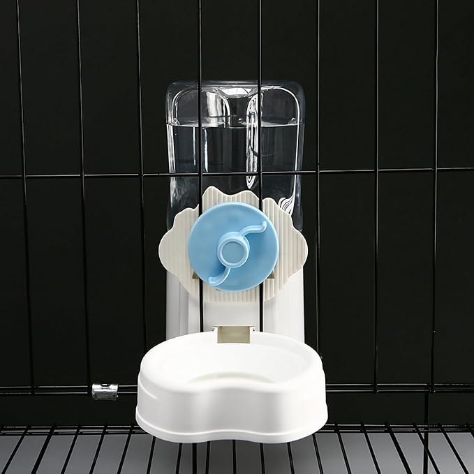 Easy to Clean Pet Feeder Convenient Hanging Water Dispenser for Cats Dogs Rabbits Guinea Pigs Ferrets Hedgehogs Large Capacity Automatic with Thread Blue 1