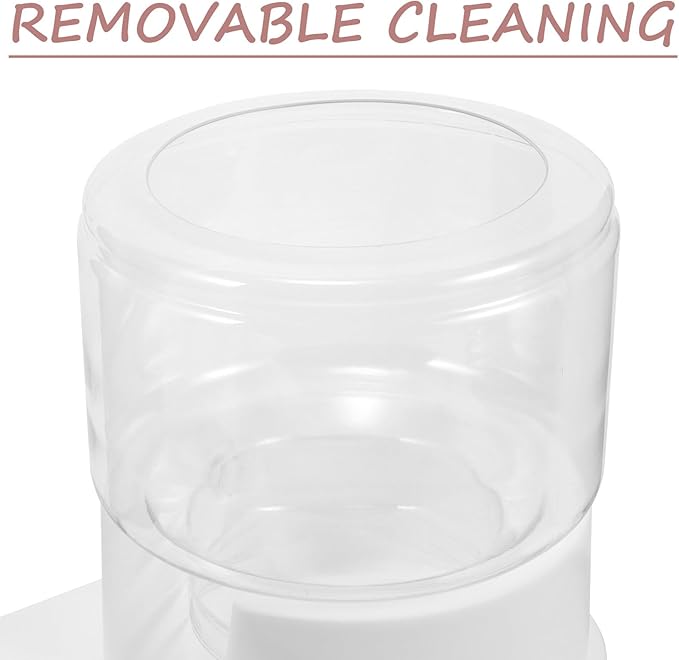 MERRYHAPY Automatic Pet Feeder for Dogs and Cats, Self-Filling Feeder Bowl with Anti-Spill Design, Pet Food Dispenser Suitable for Dry Food Feeding at Home and Travel