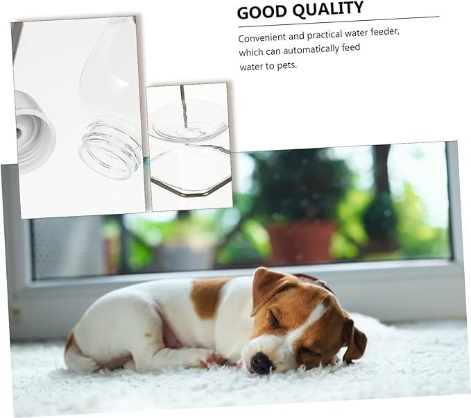 2 Pcs Pet Drinking Kettle Dog Water Bowl Dispenser Automatic Water Feeder for Home