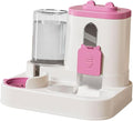 Automatic Pet Feeder and Waterer 2-in-1 Food Water Dispenser Anti-Slip Feeding Station for Cats and Small Medium Dogs-