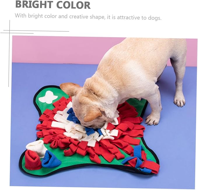 Dog Nose Training Mat Sniffing Pad for Snack Slow Eating Pet Feeding Mats Dog Supplies Nose Work Polar Fleece