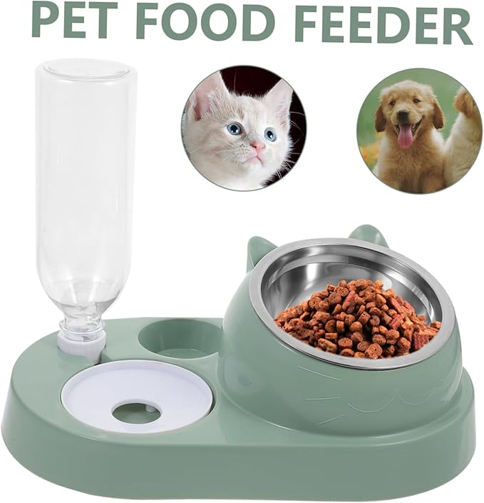 SUPVOX Pet Water Dispenser Automatic Dog Food Storage Bowl Feeder Pet Feeder for Cat