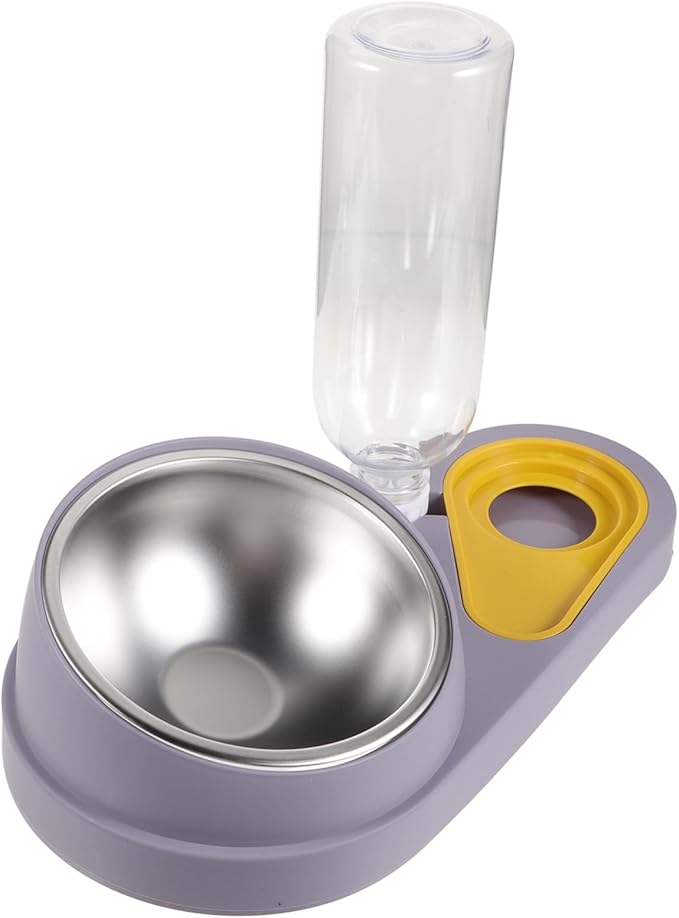 Totority Automatic PET Feeder and Water Dispenser for Dogs and Cats Skid Design Detachable Bowls 2.5L Capacity for Small Pets Convenient Feeding Solution