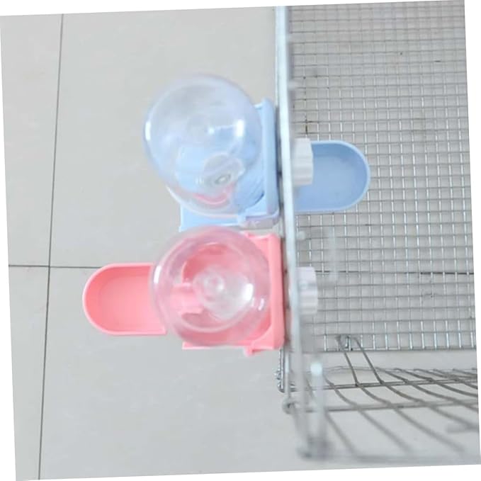 FRCOLOR 2pcs Pet Automatic Water Feeder for Dogs Cats Pigeons Hanging Cage Drinking Tool Safe Smooth Unique Design for Shops