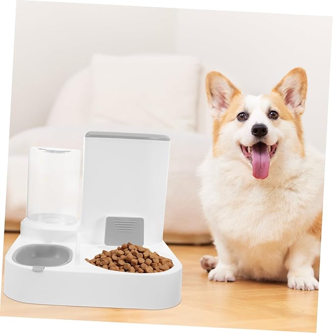 Milisten Automatic Pet Food and Water Dispenser Capacity Feeder Easy to Detachable Design Healthy Water and Food Combination for Dogs and Cats