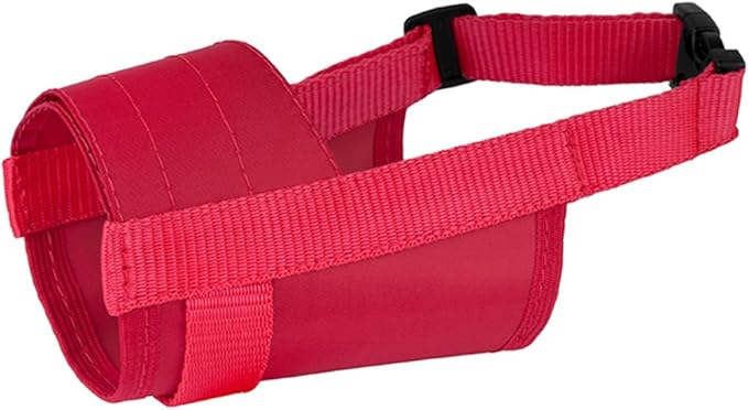 CollarDirect Nylon Dog Muzzle - Adjustable Soft Breathable Nylon Dog Mouth Guard Cover for Small, Medium and Large Dogs, Anti Chewing, Barking & Biting (M/L, 2 Black)