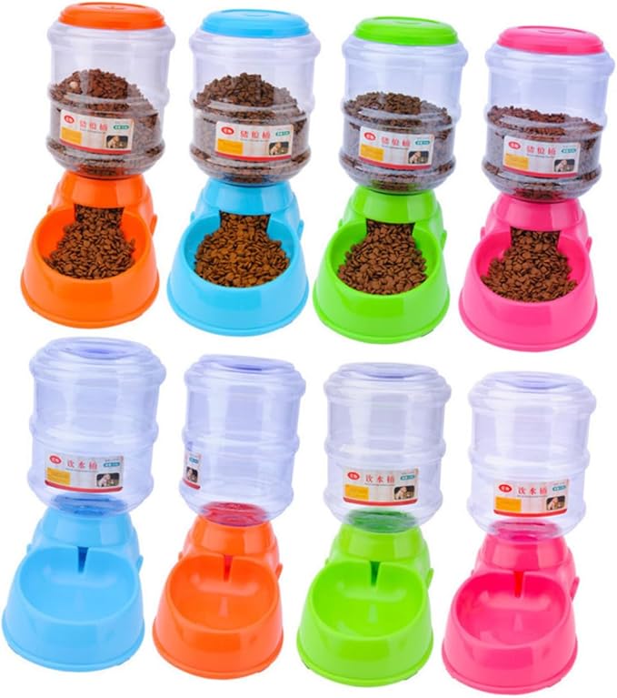 Automatic Feeder for Dogs and Cats Pet Water Fountain Pet Food Bowl Easy to Clean No Leak