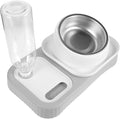 Hemoton Automatic Cat Feeder Detachable Water Dispenser Dog Bowl Easy to Use No Spill Pet Food and Water Bowl