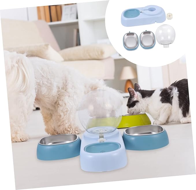 Automatic Pet Water Dispenser Capacity Drinking Fountain for Cats and Dogs Smooth Surface for Easy Cleaning Observe Water Volume Simple Design