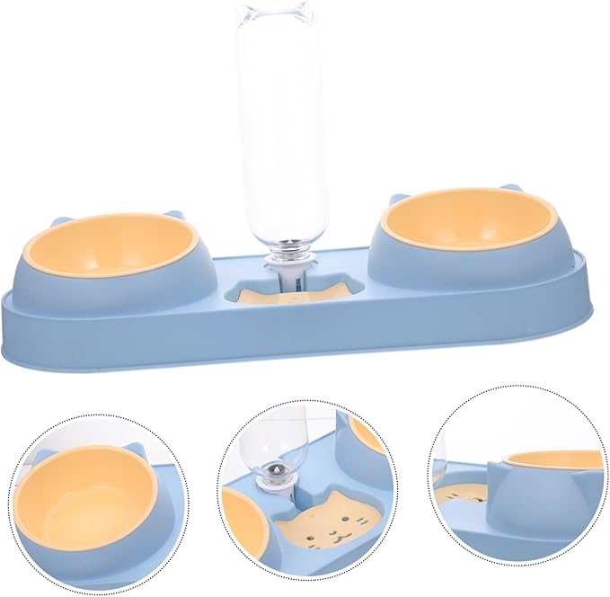 Automatic PET Feeder and Water Dispenser for Cats and Dogs Dual Bowl Design Wear-Resistant PET Feeding Station for Home Use