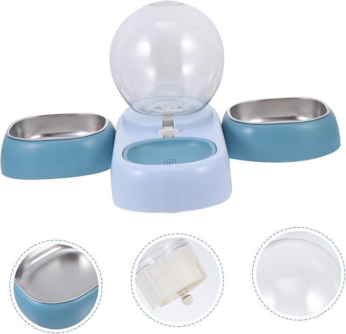 UPKOCH Automatic PET Water Dispenser Gravity Dog and Cat Drinking Fountain Dual Filters Practical 2.5L Capacity Water Feeder for Dogs and Cats
