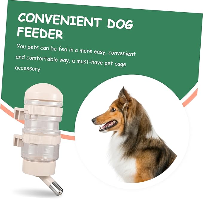 BESPORTBLE Automatic Pet Water Dispenser for Dogs and Cats Water Bottle with Stainless Steel Nozzle Easy to Install Pet Waterer for Cages and Travel