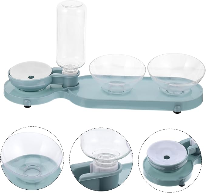 Automatic Cat Water Dispenser Raised Pet Feeder Bowl Tilt Bowls Pet Supply