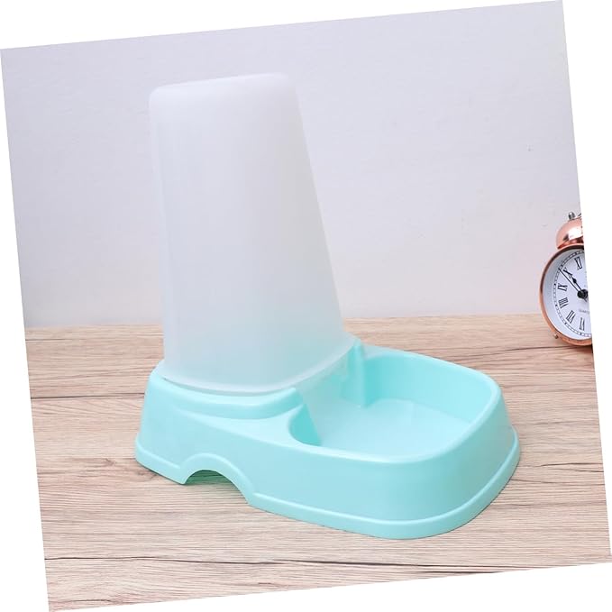 VANZACK Automatic Pet Feeder Dispenser for Dogs and Cats Easy to Clean Dispenser Sky Blue for Single Multiple Pet Households