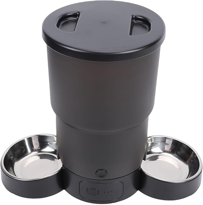 Zerodis Smart Dog Food Dispenser Plastic Portion Control and Timer Settings for Pet Feeding Ideal for Multi Cat Households