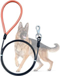 Heavy Duty Dog Leash, Chew Proof Metal Leash for Large Dogs (Up to 250lbs), 10ft WireRope Dog Leashes with Soft Silicone Grip
