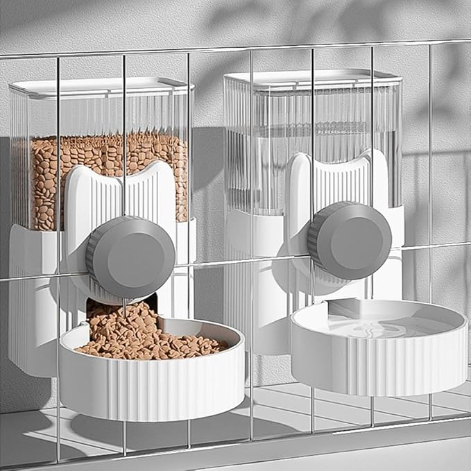 Dog Food Feeder Cat Automatic Feeding Water Bowl Pet Food Storage Dispenser