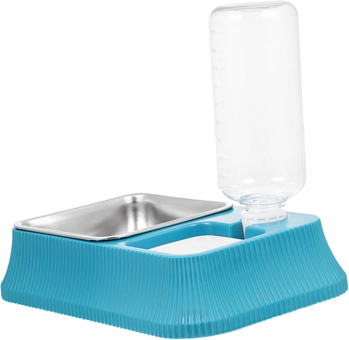 Automatic Pet Water Dispenser and Food Bowl Dual Feeding for Dogs and Cats Easy to Clean and Use Bottle for Convenient Water Monitoring for Pet Stores and Homes