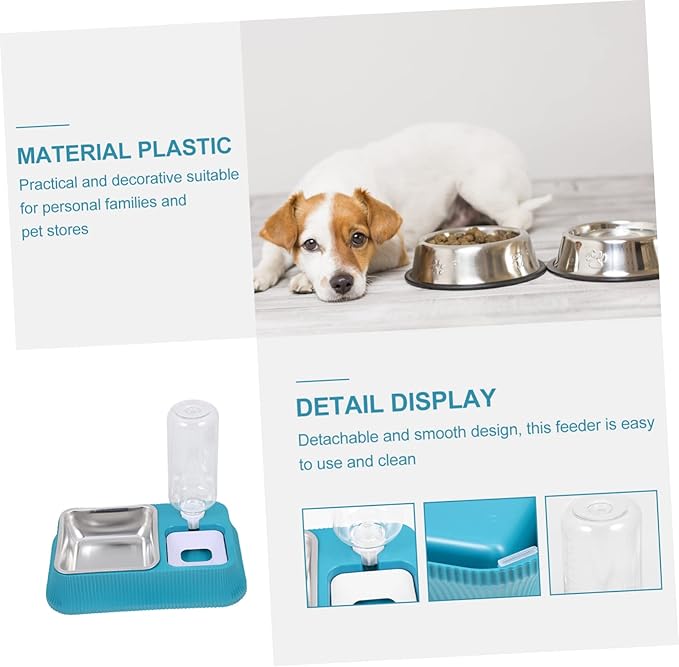 Balacoo Elevated Dog Bowl Automatic Pet Water Dispenser -Slip Base Detachable Water Container for Pets