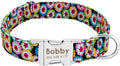 Dog Collar Personalized Nylon Small Dogs Puppy Collars Engrave Name ID for Small Medium Large Pet Pitbull German Shepherd 3 L