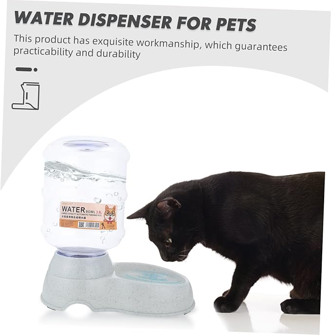 Automatic Pet Waterer Large Capacity Cat and Dog Water Bowl Feeder Safe Easy to Use Pet Water Container