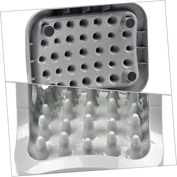 Kisangel 1piece Automatic Rotatable Dog Food Dispenser Pet Feeder Bowl for Dogs Break Design Easy to Clean Material for Feeding Training