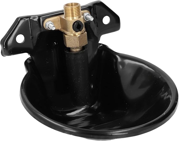 Goat Feeder, Automatic Water Bowl Farm Water Drinking Equipment with Copper Valve Goat Waterer Fountain Farm Feeding Water Bowl Automatic Water Dispenser for Dogs for Livestock