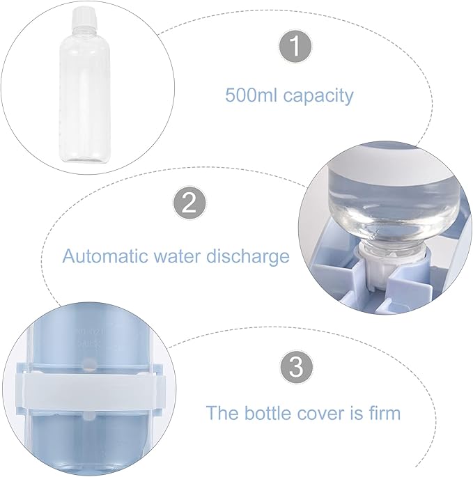balacoo Hanging Pet Water Dispenser Automatic Feeder Easy Installation for Cages Prevents Dirt and Dust