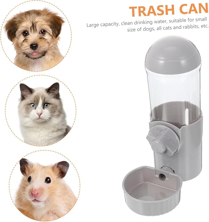 BESPORTBLE Automatic Drinking Fountain Small Pet Water Dispenser for Dogs Cats Pet Hanging Waterer Safe Abs Material Dog Cage Water Dispenser