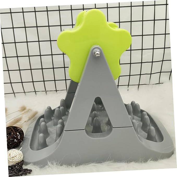 Rotating Automatic Dog Food Dispenser Non-Tip PET Feeder Interactive Design 1-Piece Dog Feeding Bowl for Training and Enrichment