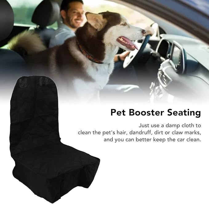 Dog Booster Seating, Car Pet Seating for Small Dogs, Oxford Cloth Foldable Anti Slip Booster Seat with Breathable Mesh for Safe Travel